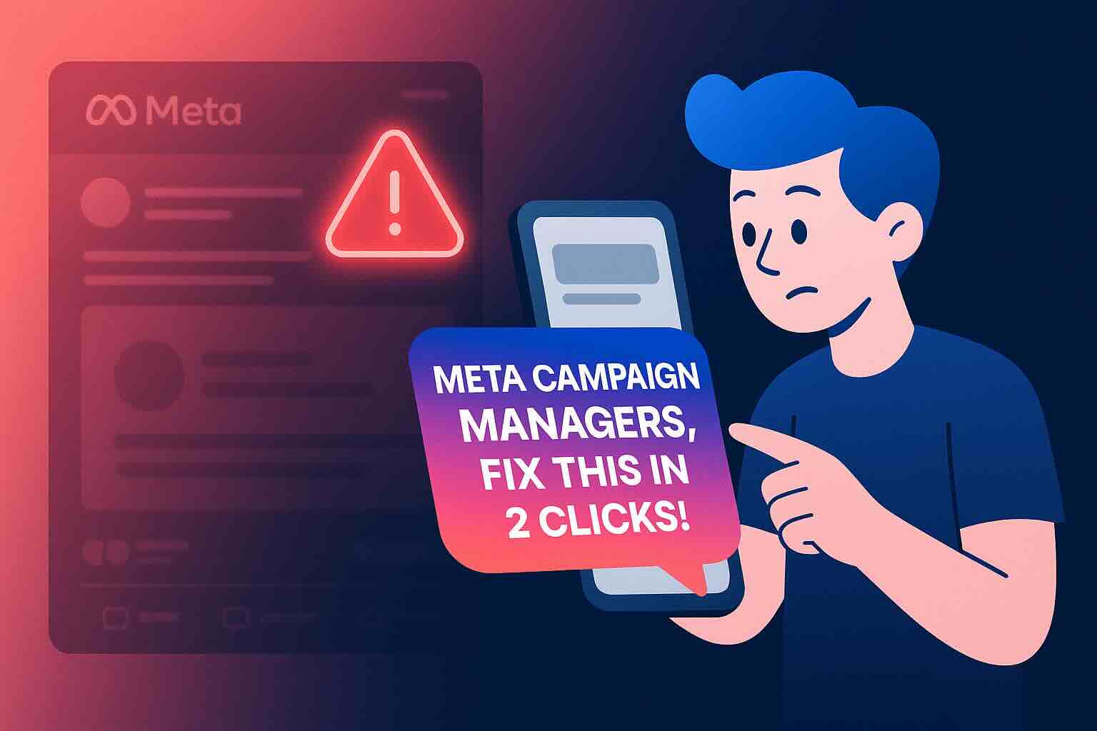 Conceptual image showing how Meta Ads attract different audiences based on hook clarity.